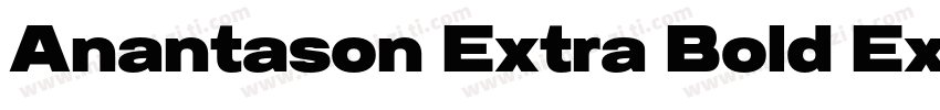 Anantason Extra Bold Expanded字体转换